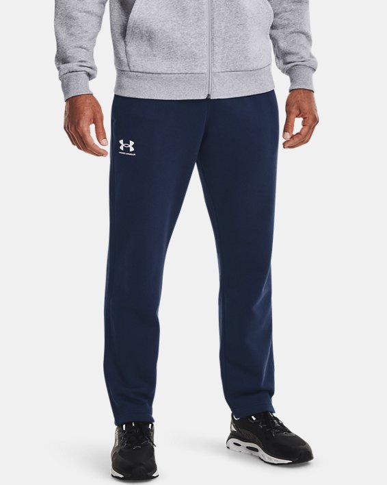 Men's UA Rival Fleece Pants, Navy, pdpMainDesktop image number 0